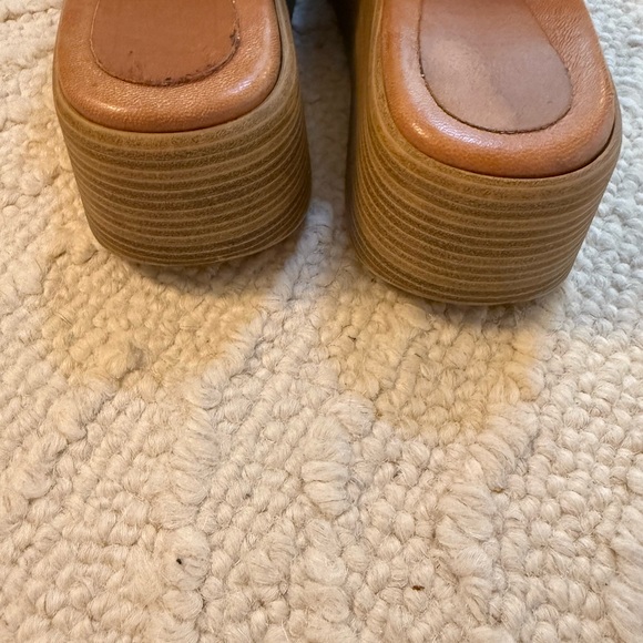 Dolce Vita Women’s Brown Leather Platform Sandals Size 10 - Picture 5 of 7